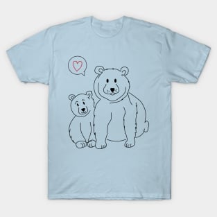 Arctic Animal - a little and a big Ice bear T-Shirt